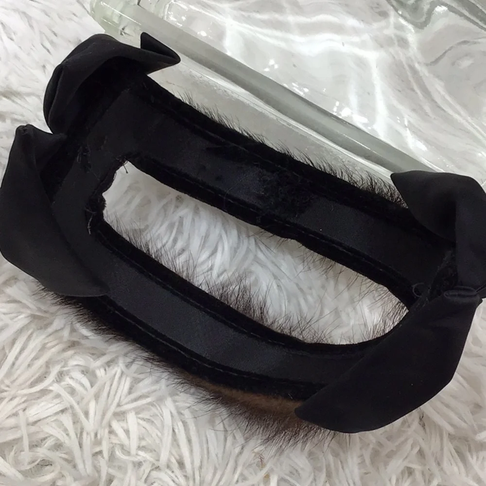 Vintage dark brown mink fur headband hat - Picture 8 of 9